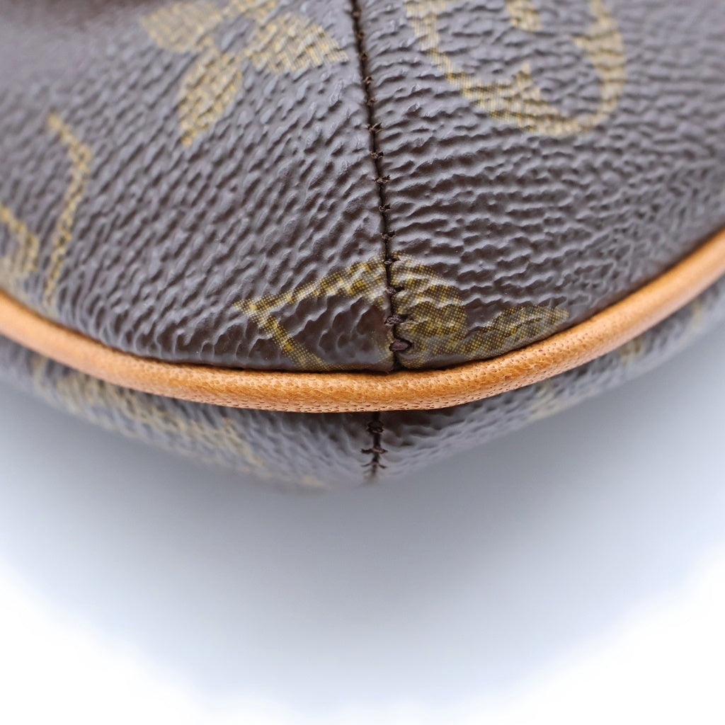 LOUIS VUITTON(ルイヴィトン) モノグラム ミュゼットサルサ ショルダーバッグ ブラウン レザー×PVC M51258 ゴールド金具