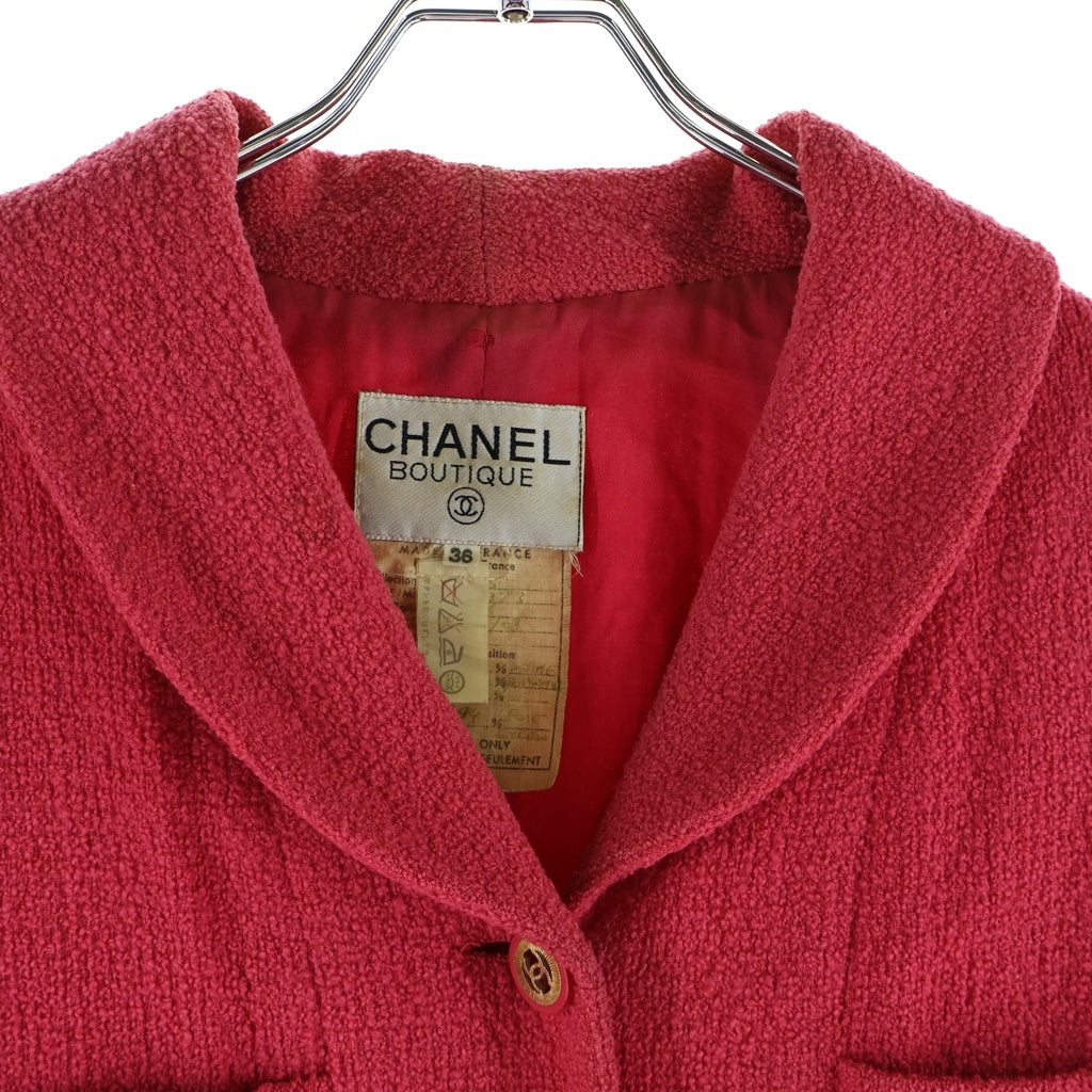 CHANEL(シャネル) ツイード ジャケット セットアップ ピンク レディース