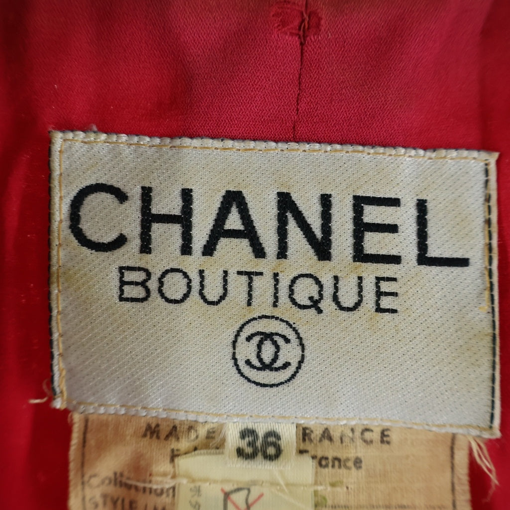 CHANEL(シャネル) ツイード ジャケット セットアップ ピンク レディース