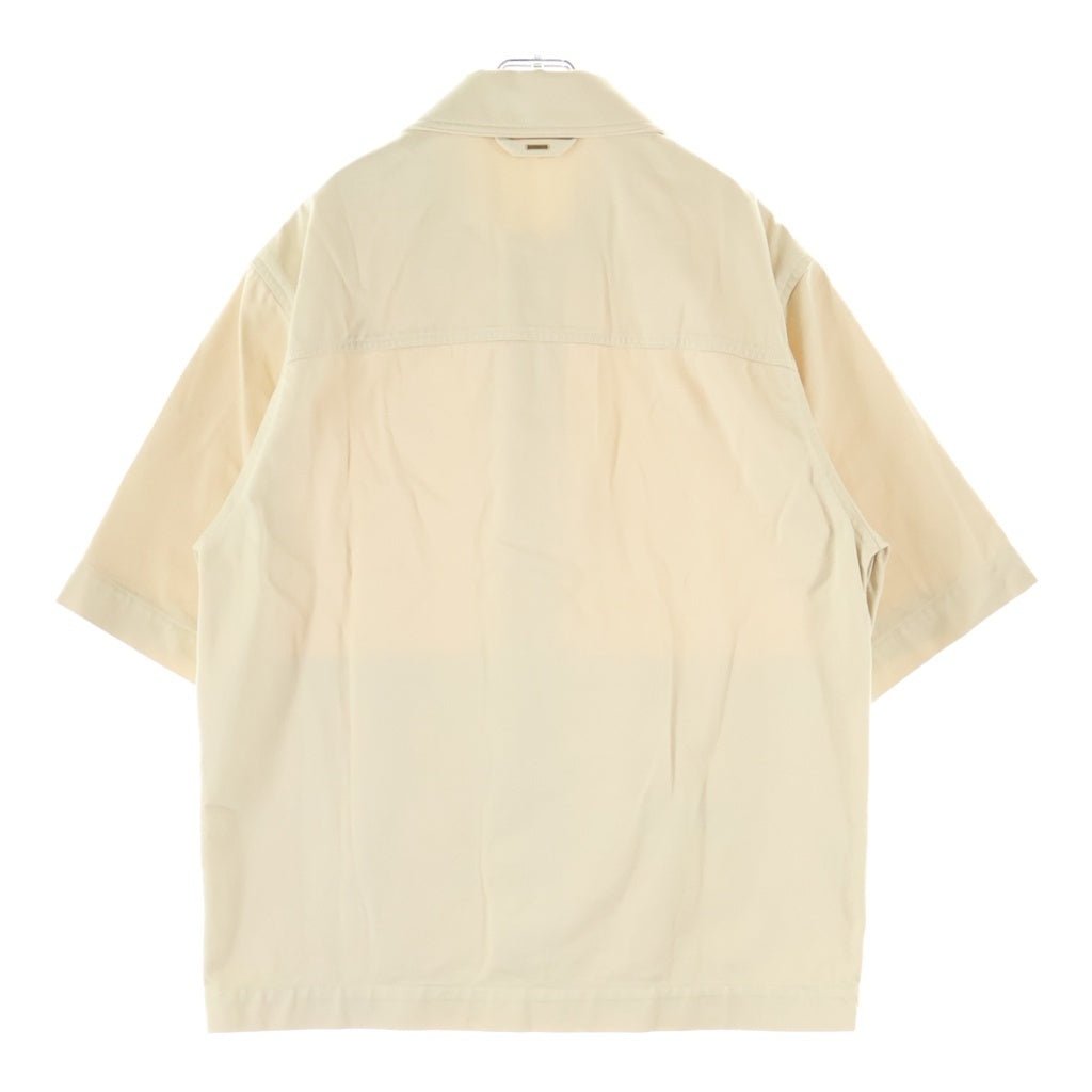 LOUIS VUITTON(ルイヴィトン) 23SS Work Shirt エンボスLVロゴ ワーク 半袖デニムジャケット アイボリー RM231Q TZ0 H0S46W