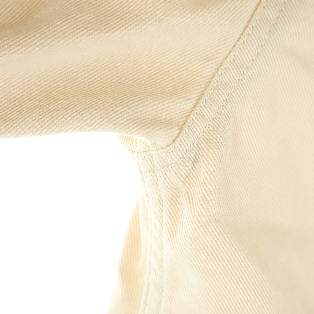 LOUIS VUITTON(ルイヴィトン) 23SS Work Shirt エンボスLVロゴ ワーク 半袖デニムジャケット アイボリー RM231Q TZ0 H0S46W