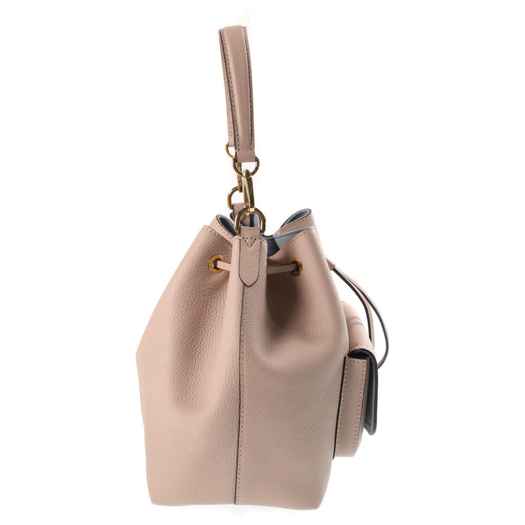 LOUIS VUITTON(ルイヴィトン) ロックミー バケットNV ハンド ショルダーバッグ レザー ゴールド金具 サンドベージュ M57688 RFID