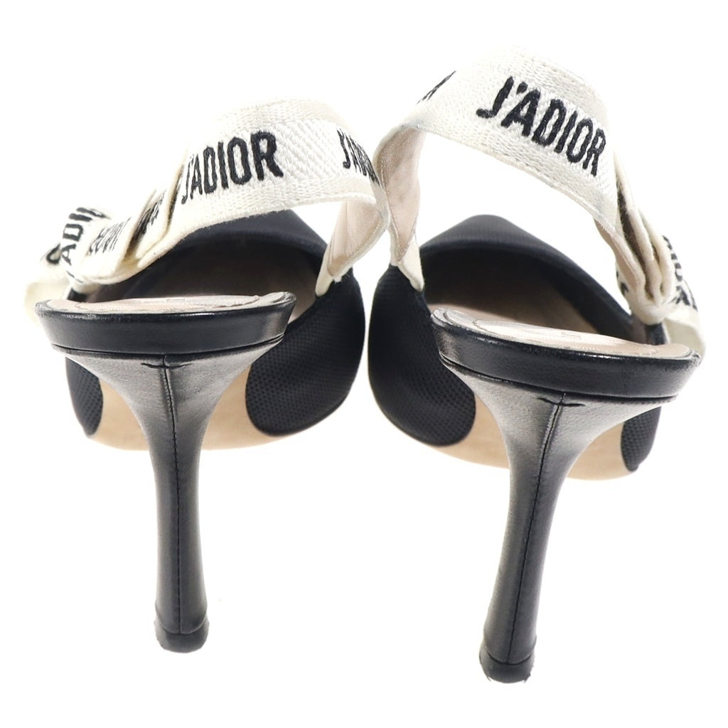 Christian Dior(クリスチャンディオール) J'Adior スリングバック パンプス ブラック×ベージュ