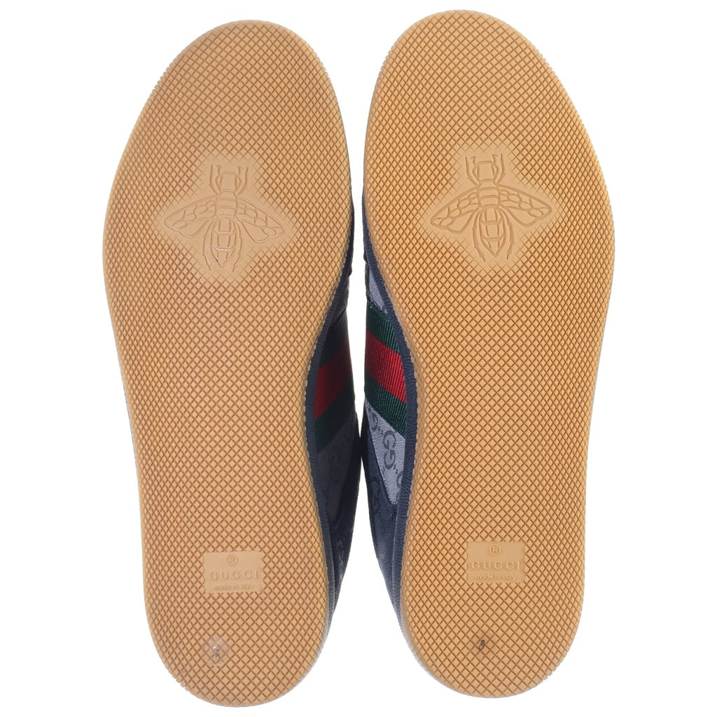 GUCCI(グッチ) GGキャンバス シェリーライン スクリーナー スニーカー ブラック/グレー 857889