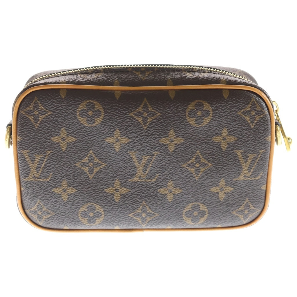 LOUIS VUITTON(ルイヴィトン) モノグラム トロカデロ・ウェアラブル ウォレット ショルダーバッグ ブラウン レザー×PVC M14058 ゴールド金具 レディース