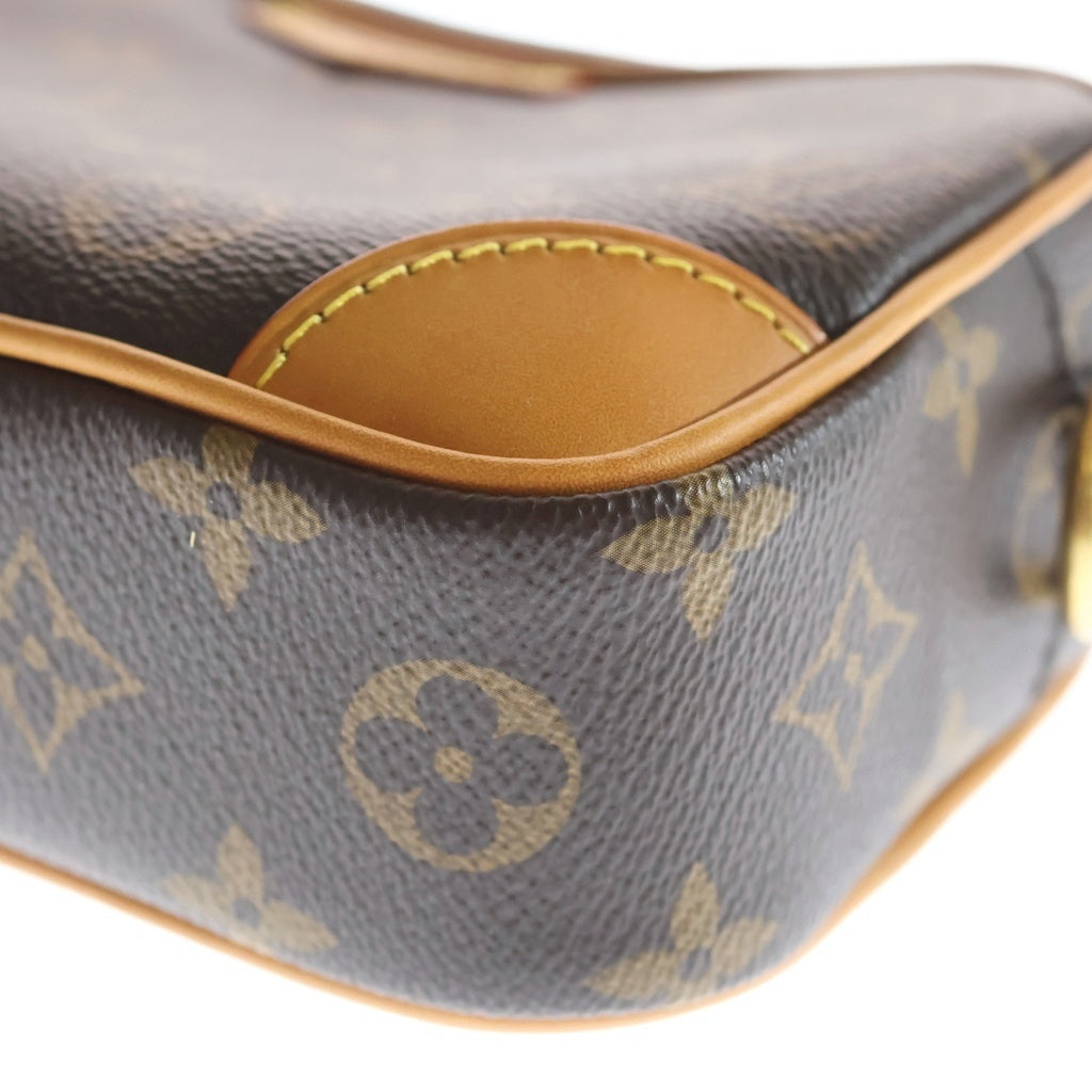 LOUIS VUITTON(ルイヴィトン) モノグラム トロカデロ・ウェアラブル ウォレット ショルダーバッグ ブラウン レザー×PVC M14058 ゴールド金具 レディース