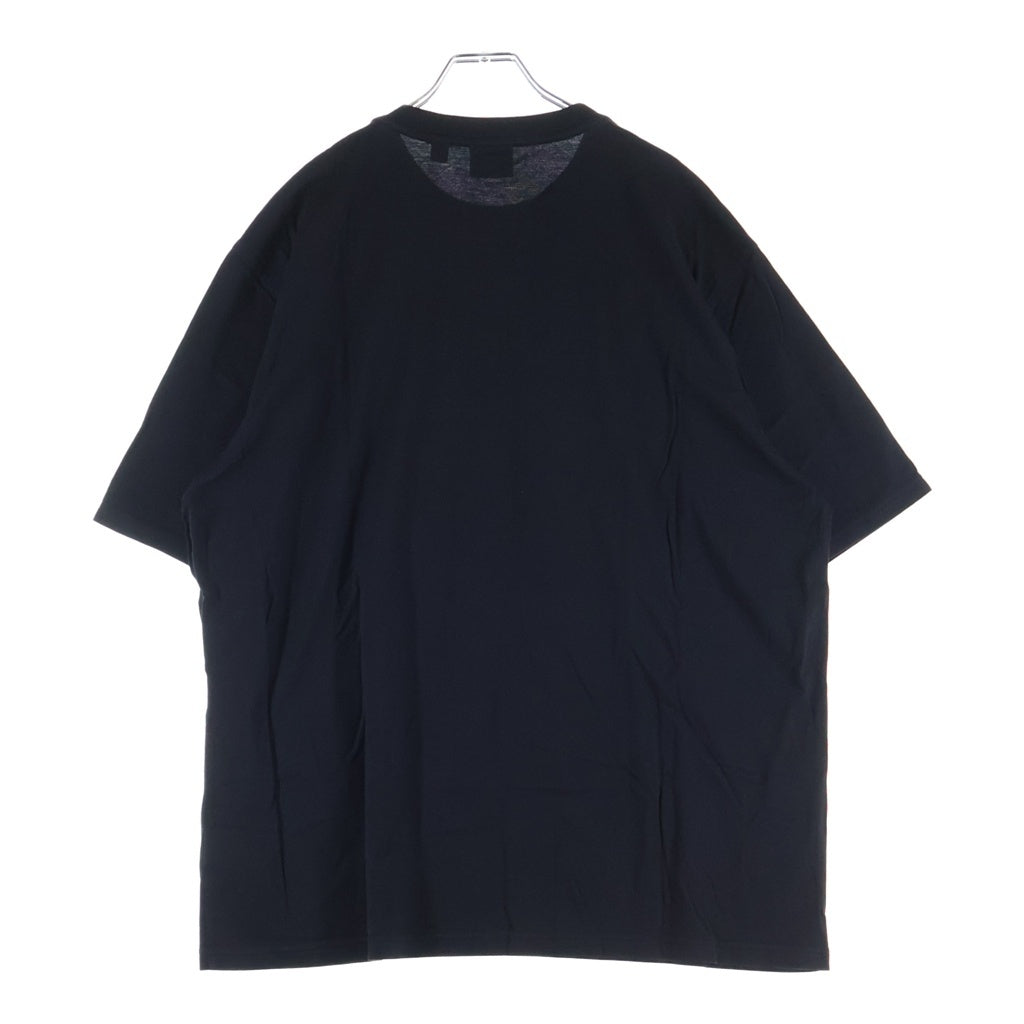 BURBERRY(バーバリー) ロゴプリント 半袖カットソー Tシャツ ブラック コットン