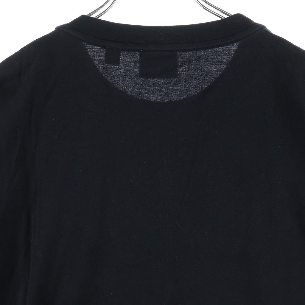 BURBERRY(バーバリー) ロゴプリント 半袖カットソー Tシャツ ブラック コットン
