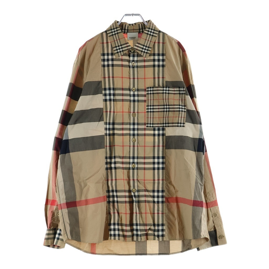 BURBERRY(バーバリー) ノバチェック シャツ ブラウン コットン