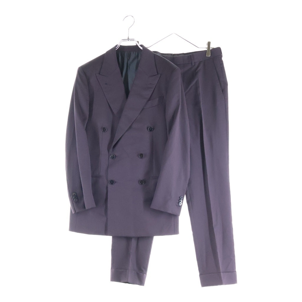 Ermenegildo Zegna(エルメネジルドゼニア) ダブルセットアップ ジャケット×パンツ パープル ウール 226625