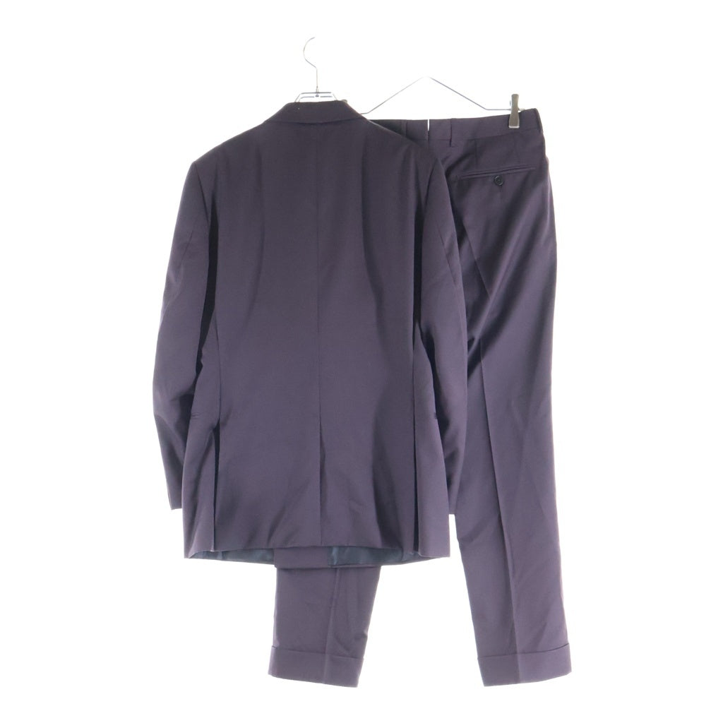 Ermenegildo Zegna(エルメネジルドゼニア) ダブルセットアップ ジャケット×パンツ パープル ウール 226625