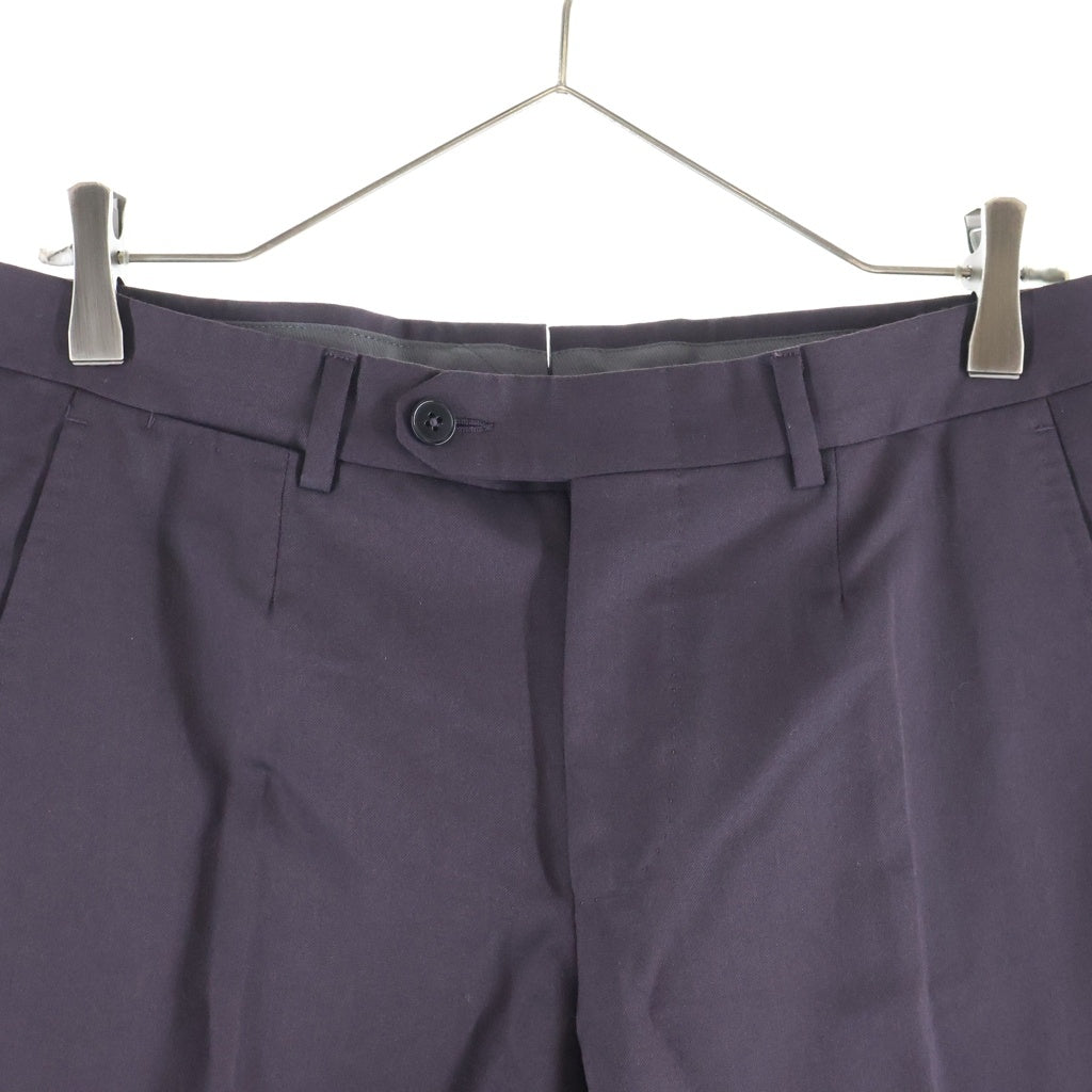 Ermenegildo Zegna(エルメネジルドゼニア) ダブルセットアップ ジャケット×パンツ パープル ウール 226625