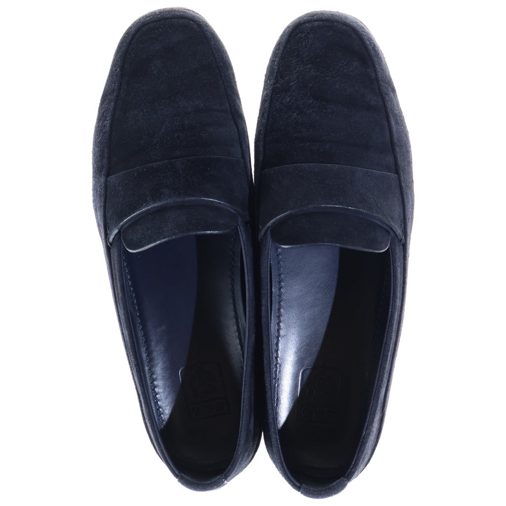 Ermenegildo Zegna(エルメネジルドゼニア) ローファー ネイビー スエード レザー ローカットシューズ
