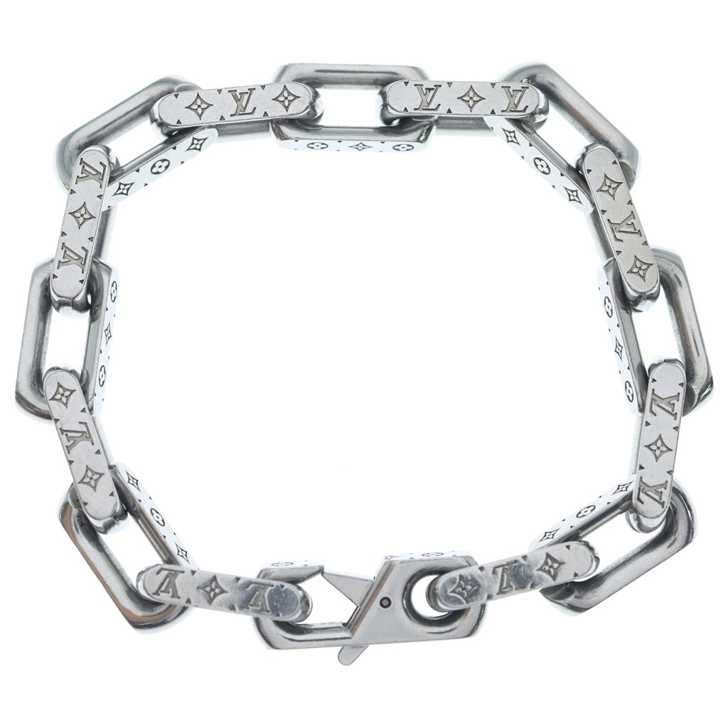 LOUIS VUITTON(ルイヴィトン) モノグラム ブレスレット チェーン シルバー GP M00308
