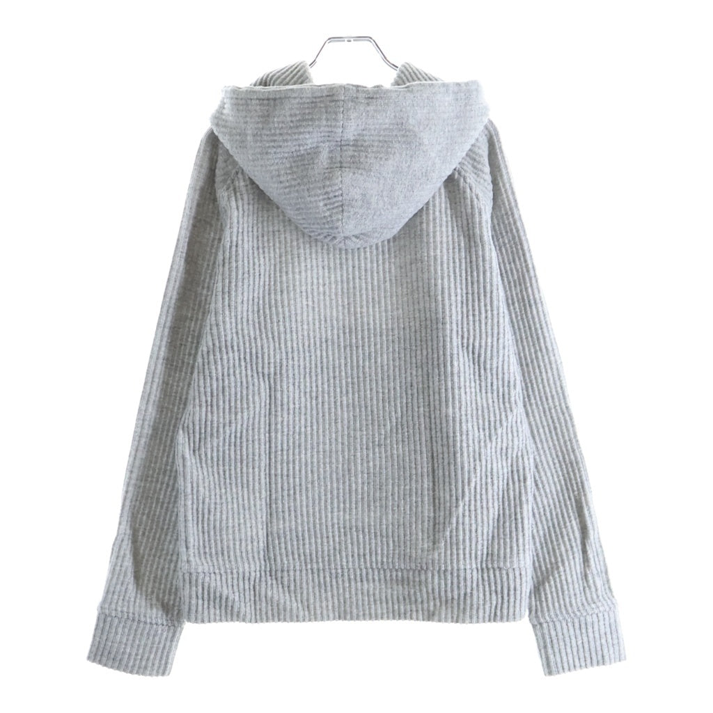EMPORIO ARMANI(エンポリオアルマーニ) ウール混 プルオーバーフーディー パーカー グレー 6L1M6W 1JZ3Z