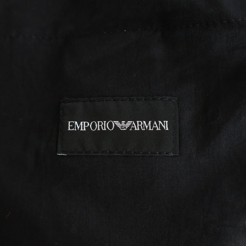 EMPORIO ARMANI(エンポリオアルマーニ) シアサッカーハーフパンツ ショートパンツ ショーツ ブラック H31PB5 C1036