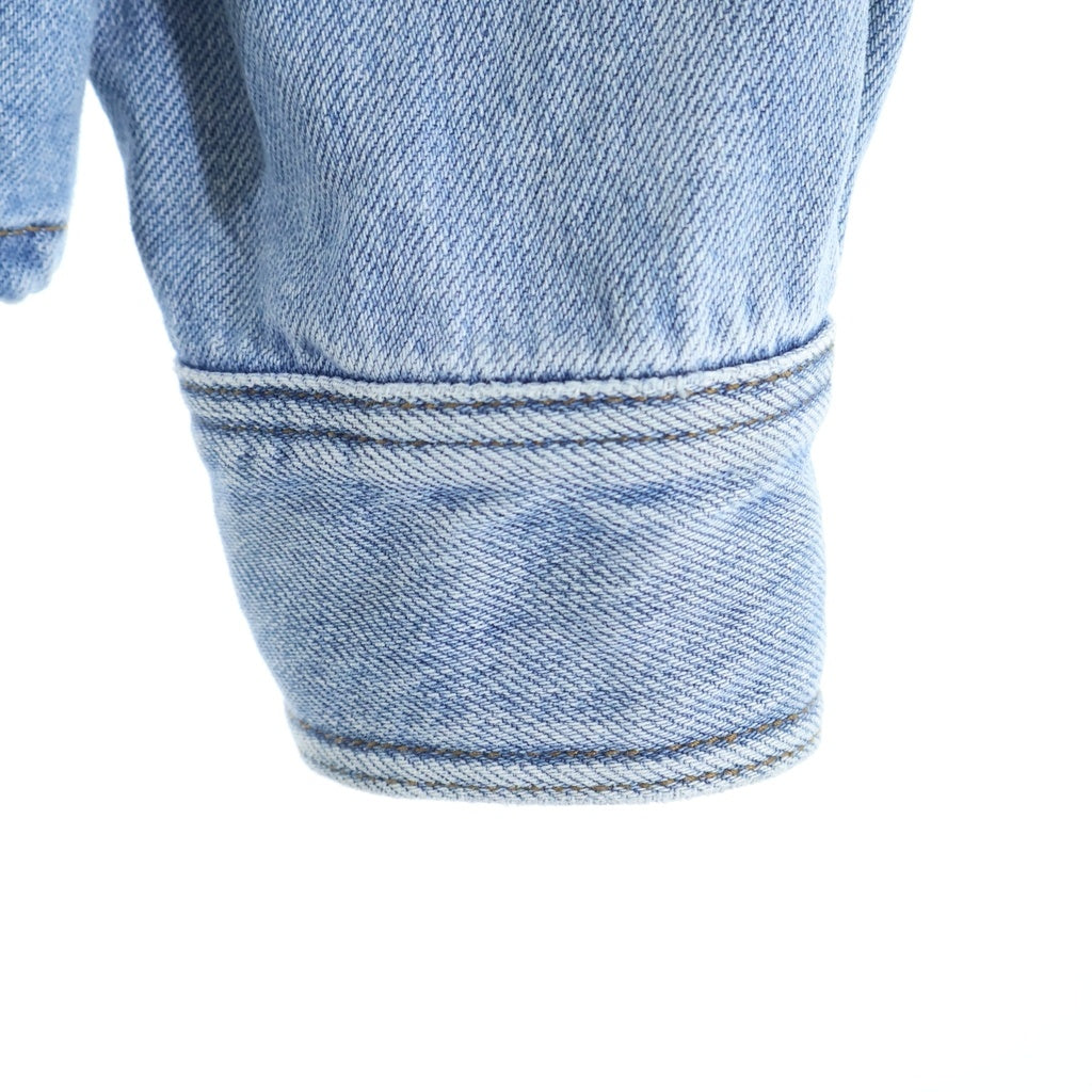 EMPORIO ARMANI(エンポリオアルマーニ) Snap Denim Jacket スナップボタン デニムジャケット ノーカラー インディゴ 3R1CC1 1DPWZ