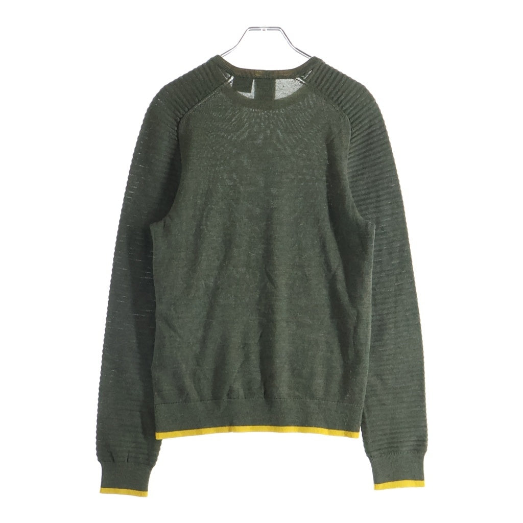 Armani Exchange(アルマーニ エクスチェンジ) ラグランスリーブ クルーネックニット 長袖セーター アクリル ウール グリーン 6XZM2D ZMB4Z