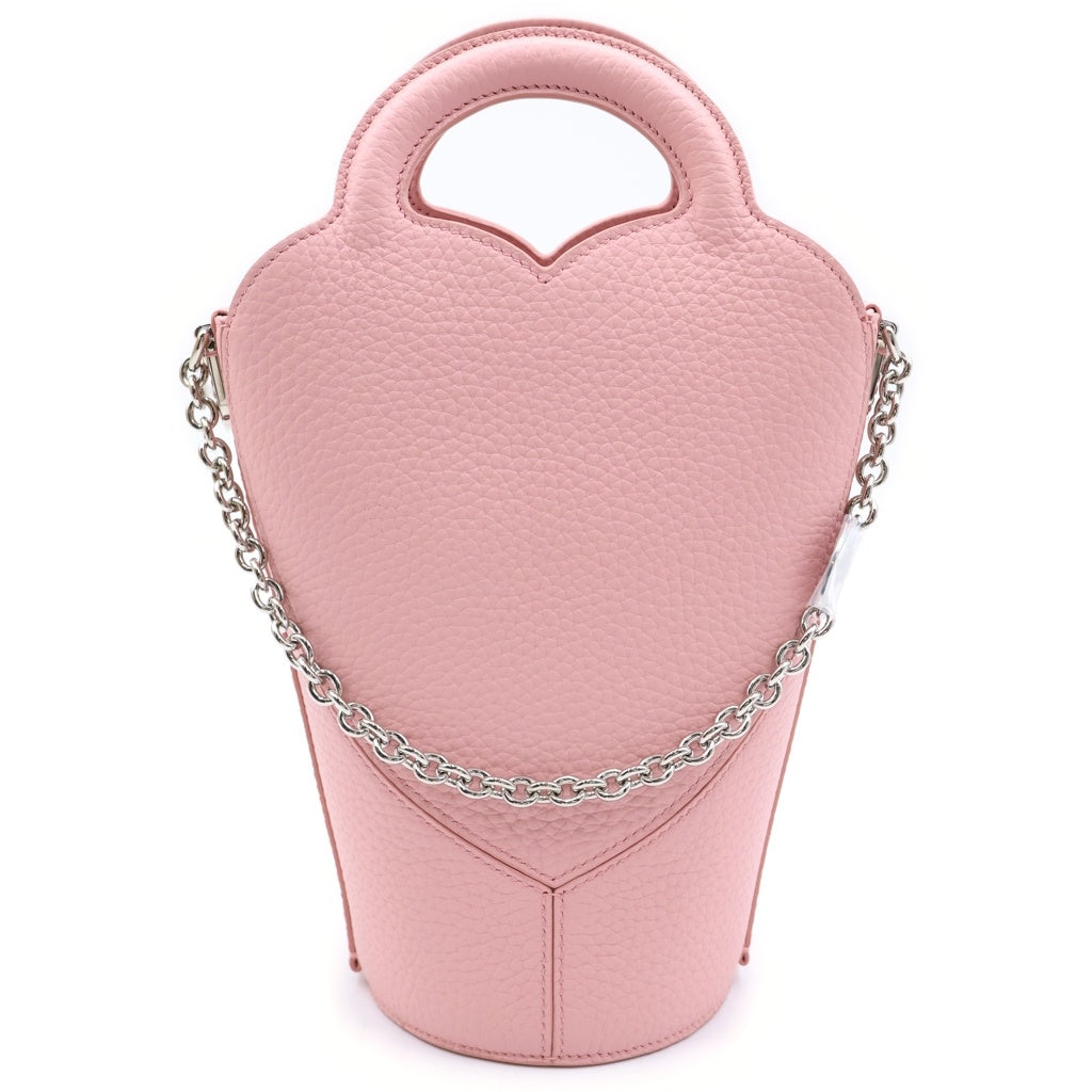 TIFFANY & Co.(ティファニー) リターントゥティファニー 2WAYハンドバッグ チェーンショルダーバッグ ミニバッグ ピンク レザー シルバー金具 レディース