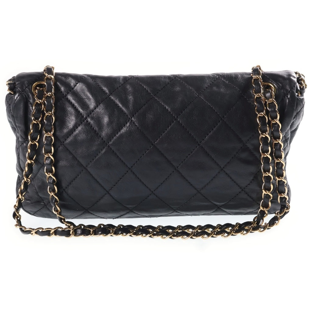 CHANEL(シャネル) ラグジュアリーライン マトラッセ チェーン アラウンド ショルダーバッグ ブラック ラムスキン 16番台 ゴールド金具