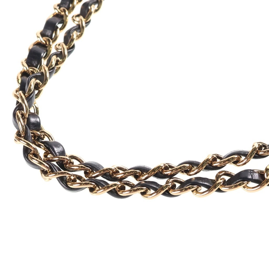 CHANEL(シャネル) ラグジュアリーライン マトラッセ チェーン アラウンド ショルダーバッグ ブラック ラムスキン 16番台 ゴールド金具