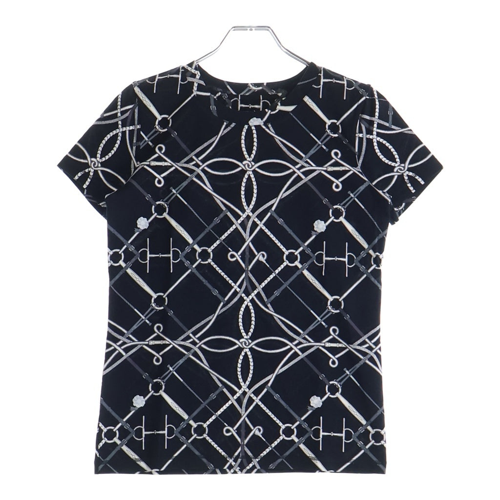 HERMES(エルメス) 21SS PARCOURS SANS FAUTE 半袖Tシャツ クルーネックカットソー ブラック レディース