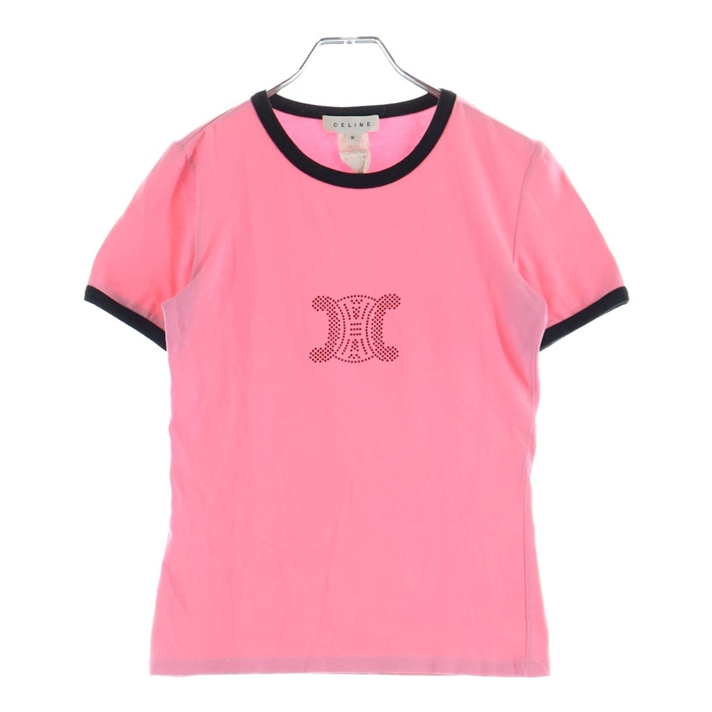 CELINE(セリーヌ) トリオンフ リンガー半袖Tシャツ クルーネックカットソー ピンク