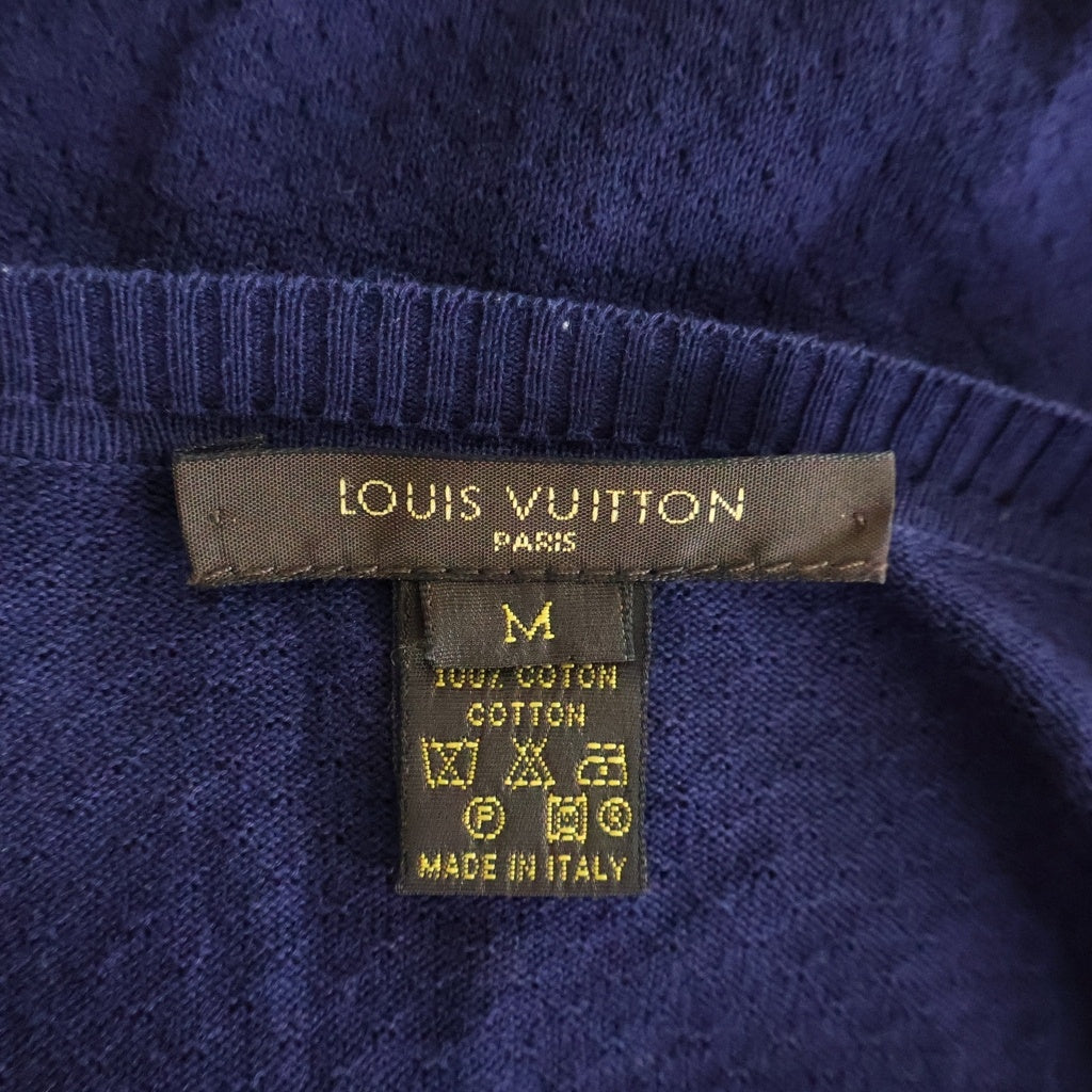LOUIS VUITTON(ルイヴィトン) カーディガン ニット コットン ネイビー