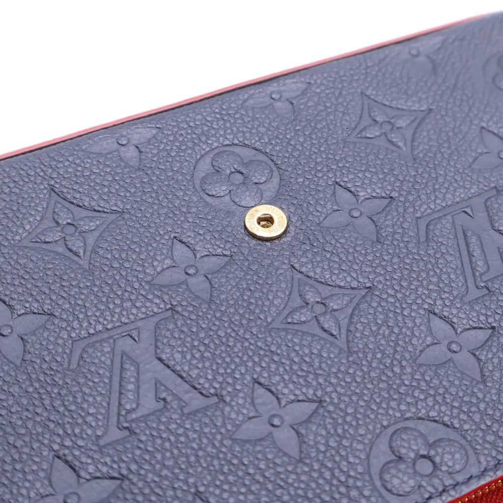 LOUIS VUITTON(ルイヴィトン) モノグラム・アンプラント ポシェットフェリシー チェーンウォレット ショルダーバッグ マリーヌルージュ ネイビー×レッド レザー M64099 ゴールド金具