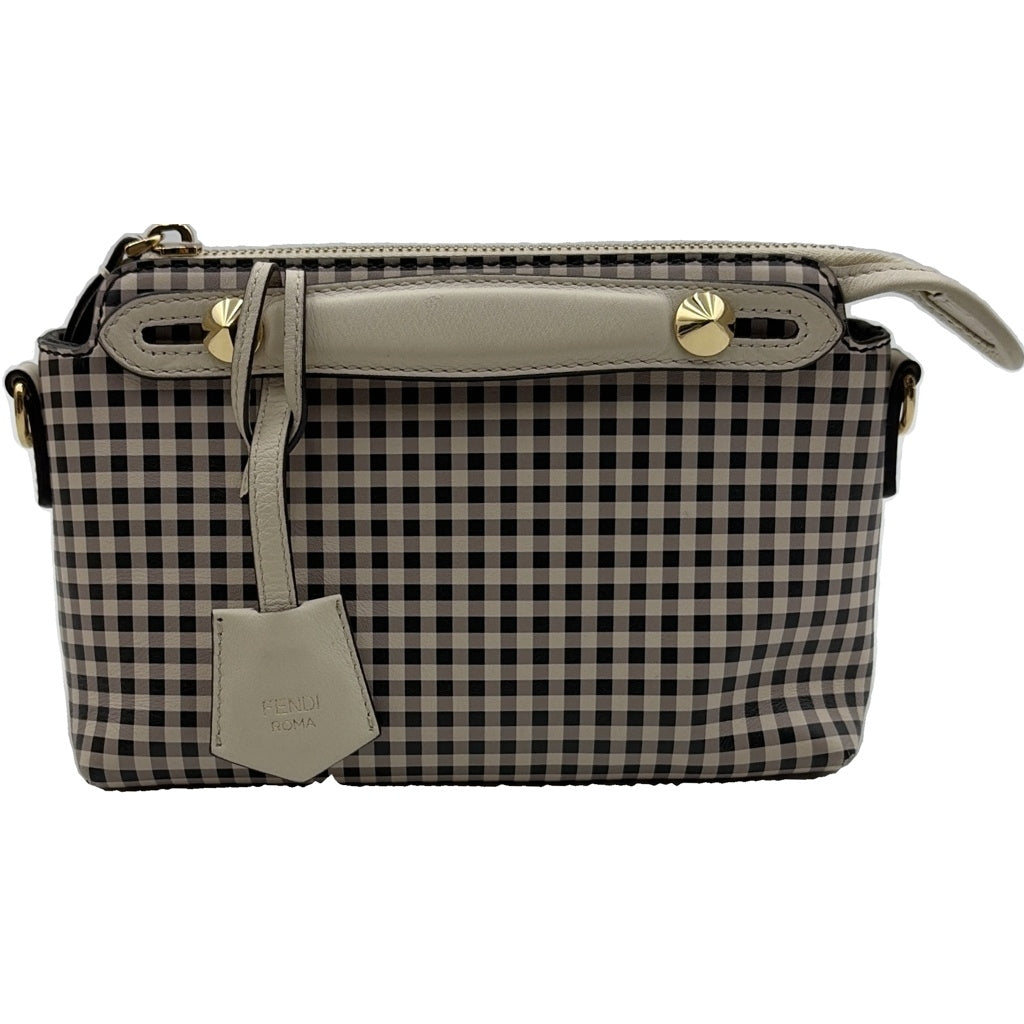 FENDI(フェンディ) バイザウェイ ミニ 2wayショルダーバッグ アイボリー チェック レザー 8BL145