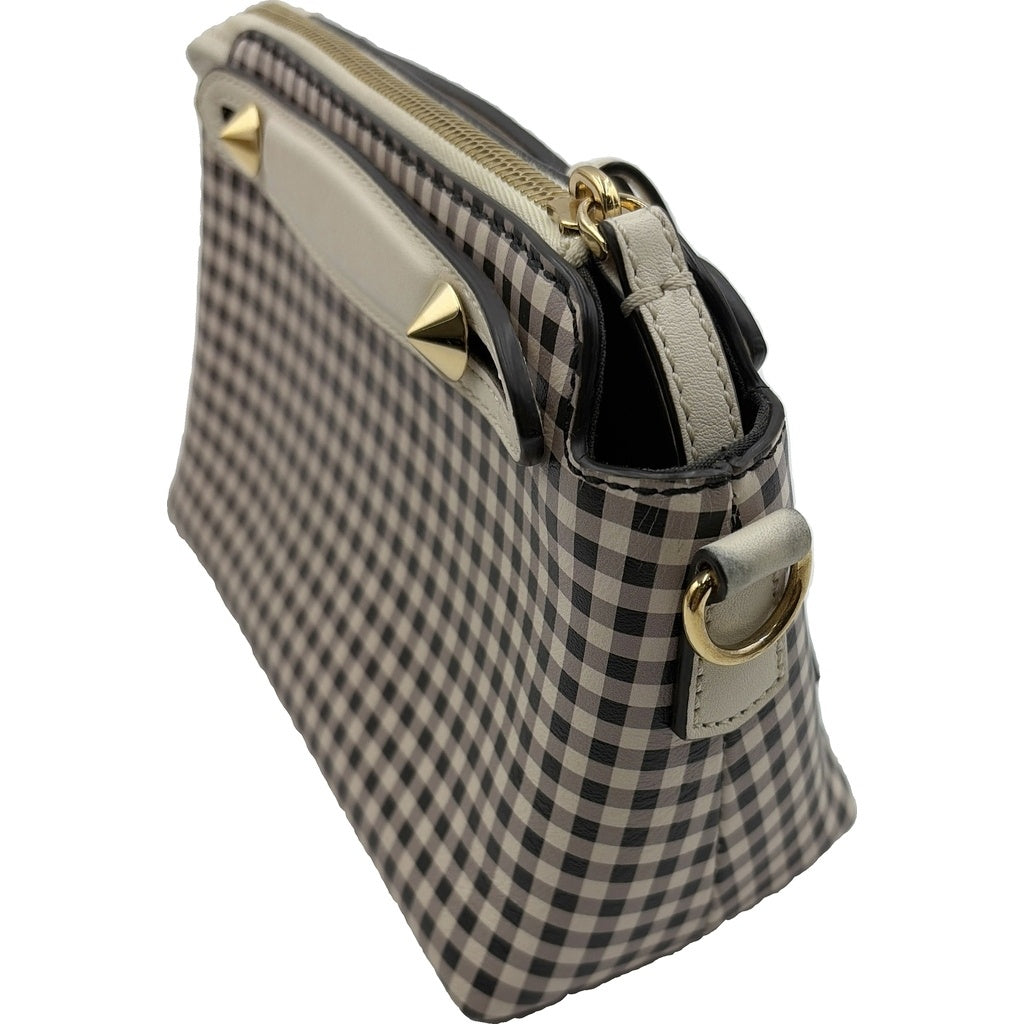 FENDI(フェンディ) バイザウェイ ミニ 2wayショルダーバッグ アイボリー チェック レザー 8BL145