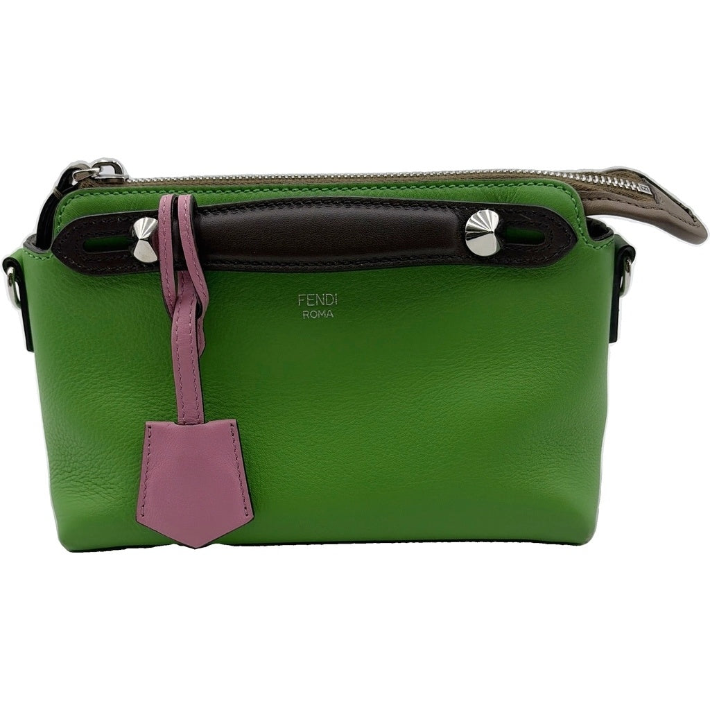 FENDI(フェンディ) バイザウェイ ミニ 2wayショルダーバッグ ライトグリーン バイカラー レザー 8BL145