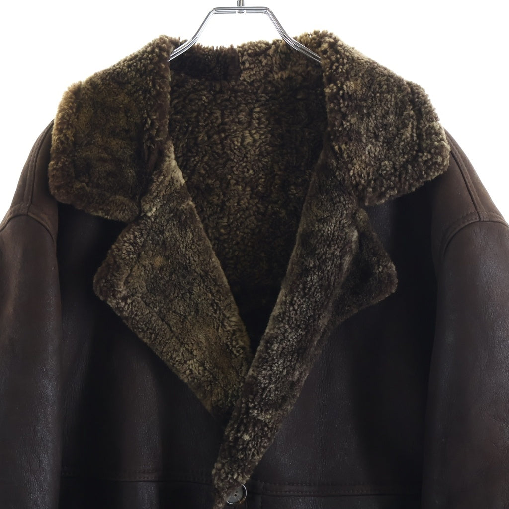 FENDI(フェンディ) OLD Shearling Coat シアリング ハーフコート ムートン レザー ブラウン