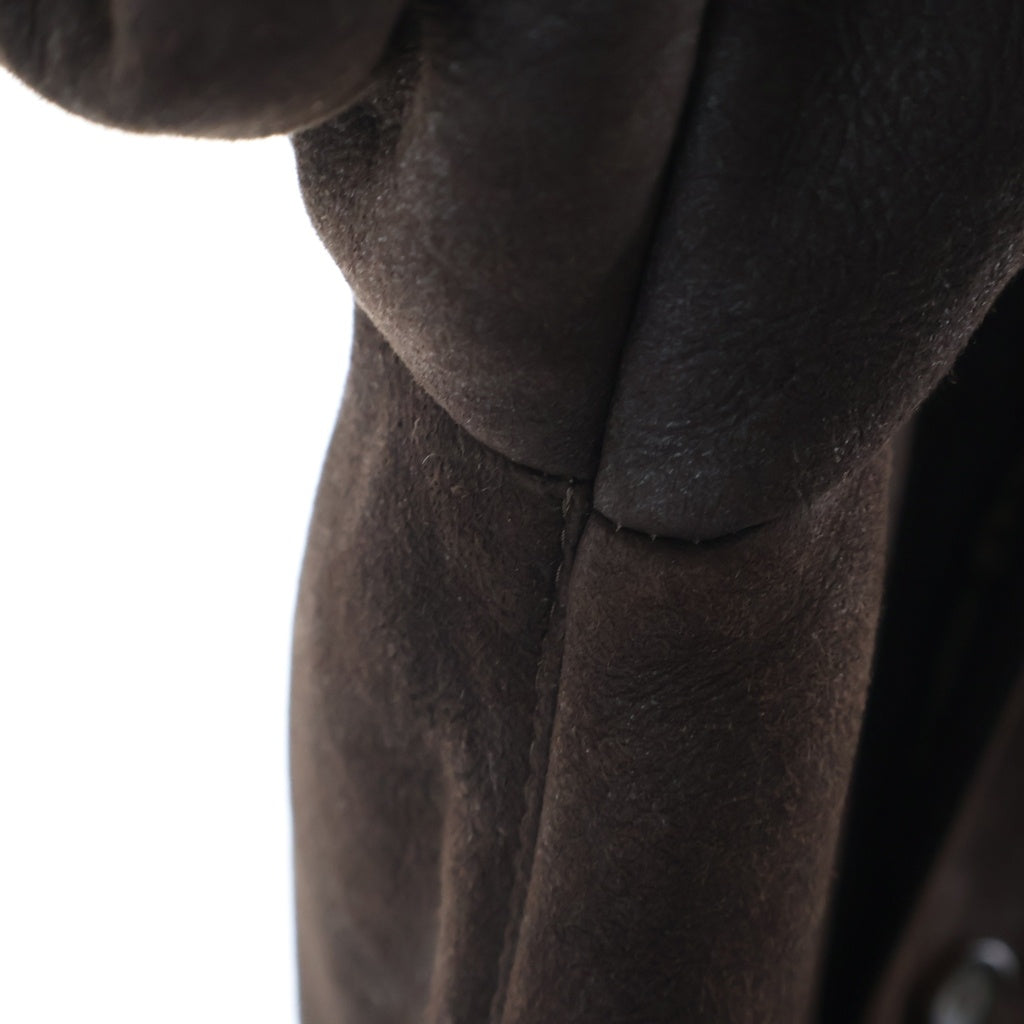 FENDI(フェンディ) OLD Shearling Coat シアリング ハーフコート ムートン レザー ブラウン