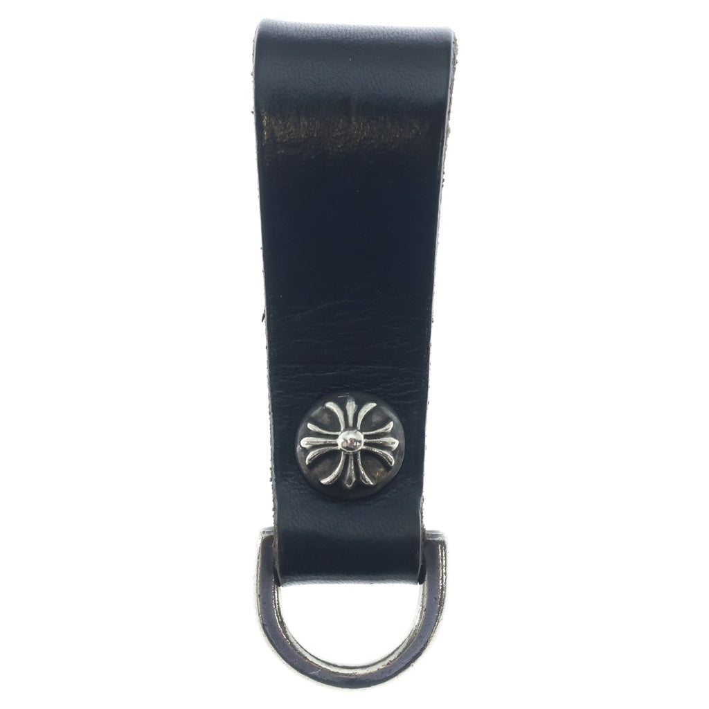 CHROME HEARTS(クロムハーツ) BELT LOOP D RING Dリング クロスボールベルトループ ブラック/シルバー BCA415