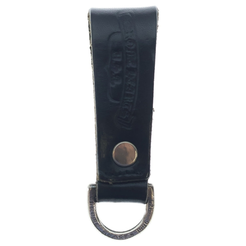 CHROME HEARTS(クロムハーツ) BELT LOOP D RING Dリング クロスボールベルトループ ブラック/シルバー BCA415