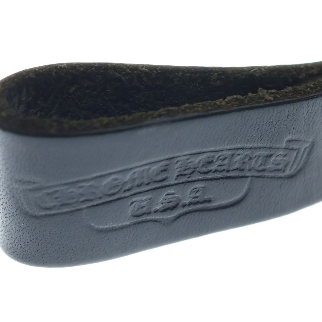 CHROME HEARTS(クロムハーツ) BELT LOOP D RING Dリング クロスボールベルトループ ブラック/シルバー BCA415