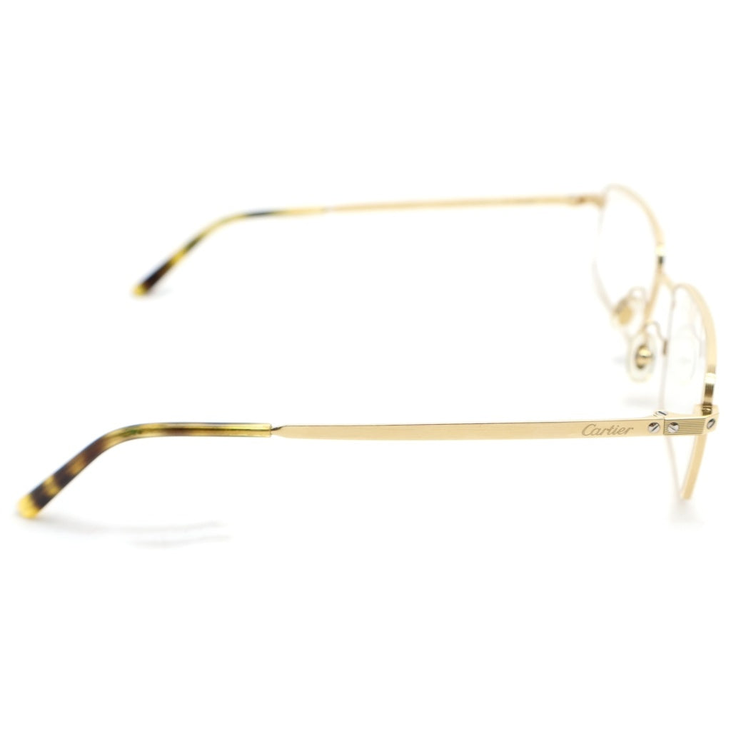 Cartier(カルティエ) Santos サントス レクタングルフレーム アイウェア メガネ 眼鏡 ゴールド CT0085O