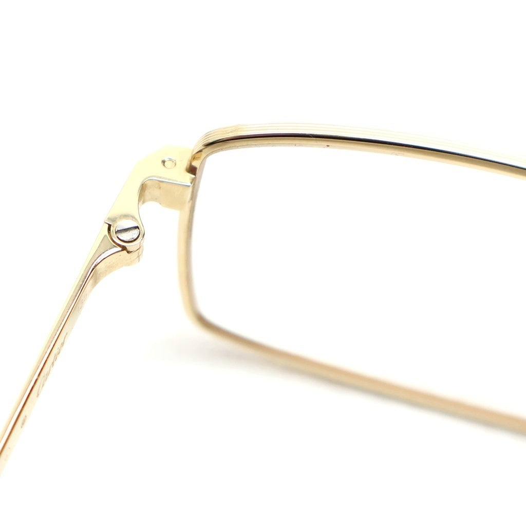 Cartier(カルティエ) Santos サントス レクタングルフレーム アイウェア メガネ 眼鏡 ゴールド CT0085O