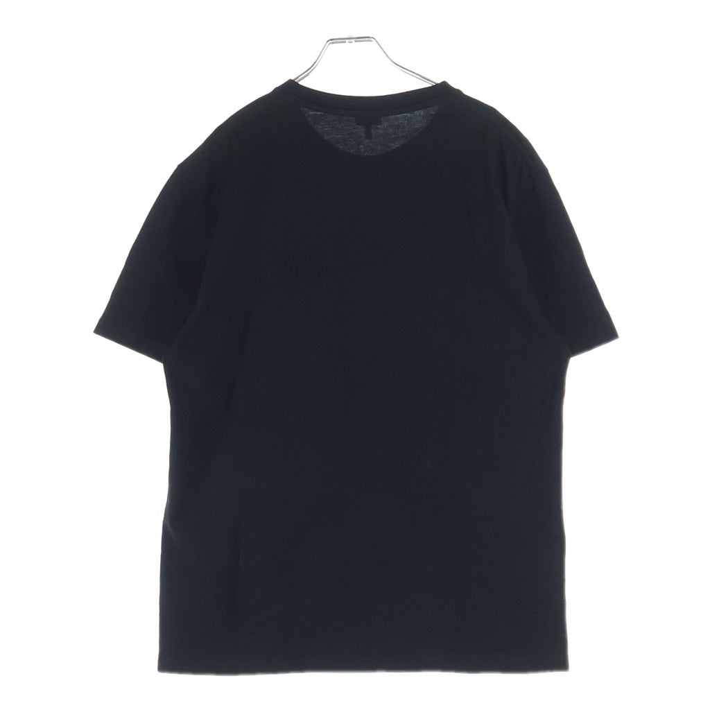 LOEWE(ロエベ) ロゴ 刺繍 ポケット付き Tシャツ 半袖 コットン ブラック H526Y22XDE