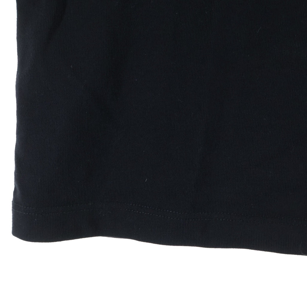LOEWE(ロエベ) ロゴ 刺繍 ポケット付き Tシャツ 半袖 コットン ブラック H526Y22XDE