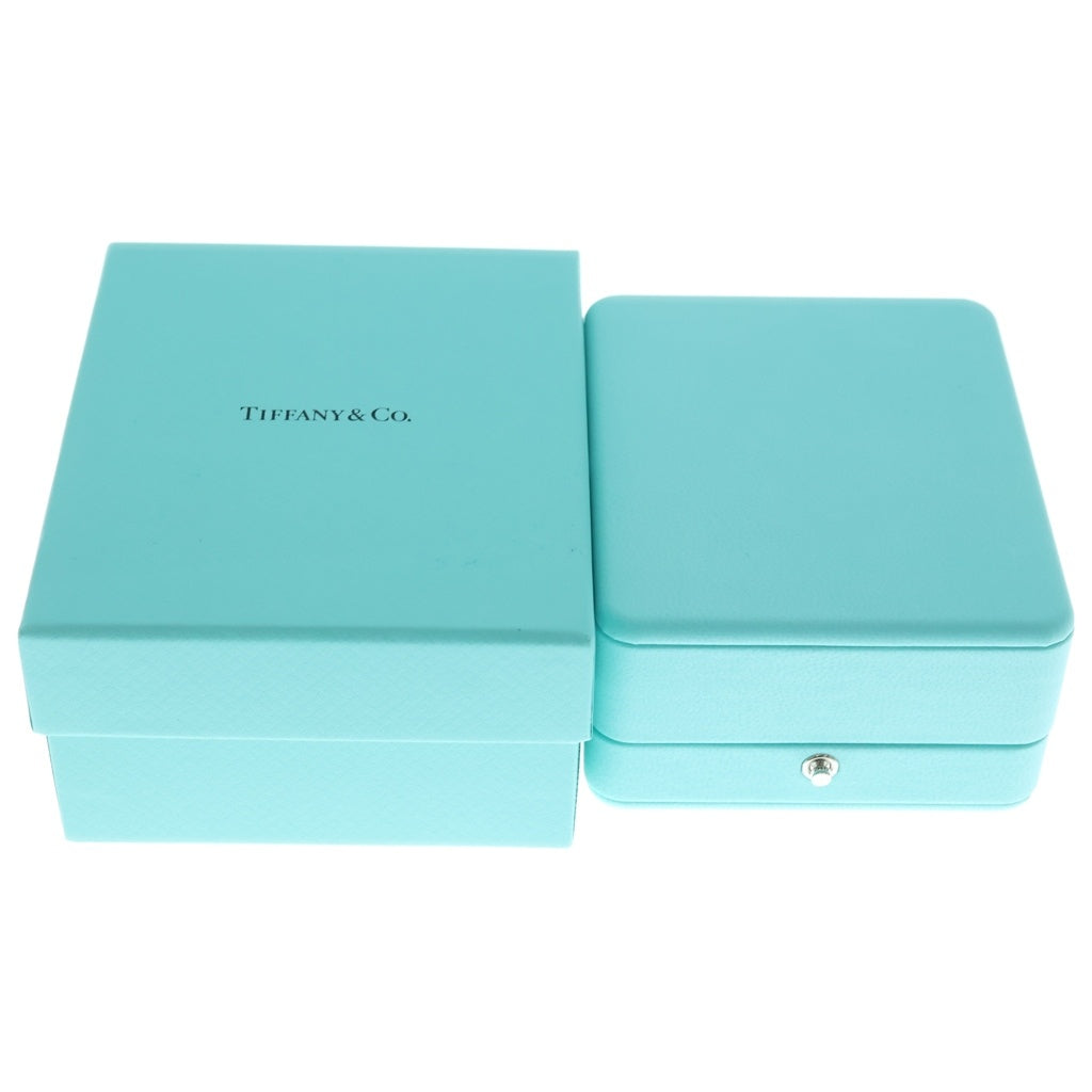 TIFFANY & Co.(ティファニー) Tワイヤー フープ ピアス ミディアム K18ホワイトゴールド シルバー 5.4g
