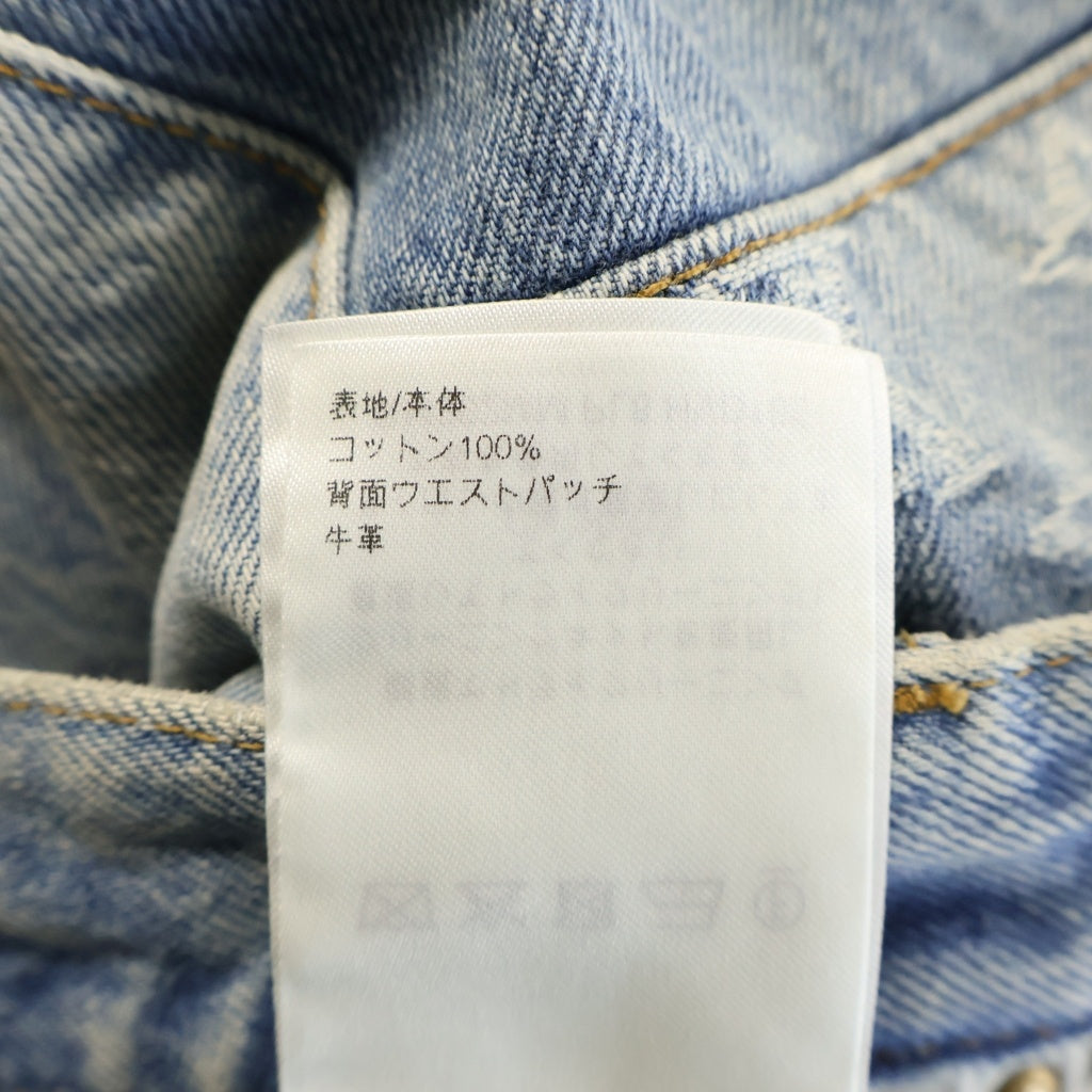 LOUIS VUITTON(ルイヴィトン) 26AW シグネチャー パッチワーク デニムパンツ ストレートジーンズ インディゴブルー 1AKCOK