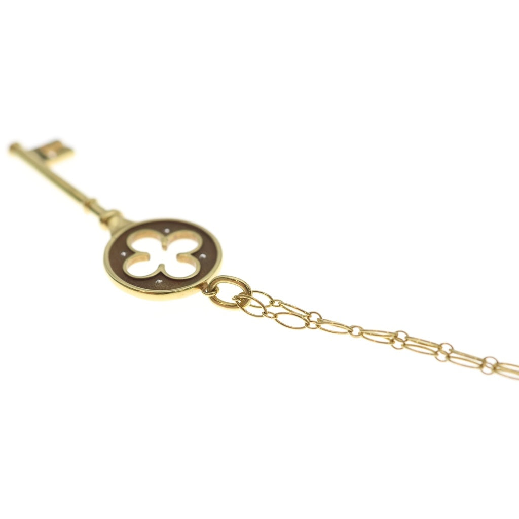 TIFFANY & Co.(ティファニー) クローバー キー ダイヤ ネックレス ペンダント イエローゴールド 750YG