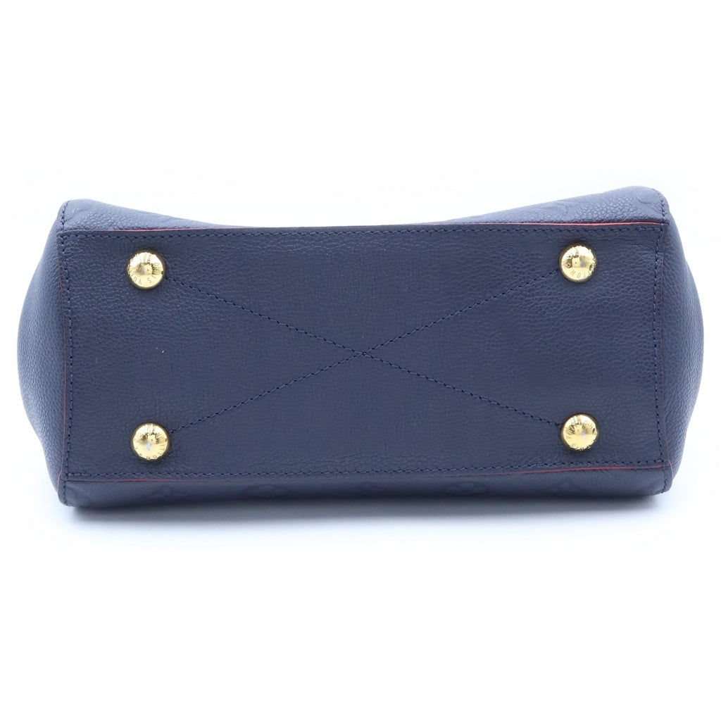 LOUIS VUITTON(ルイヴィトン) モノグラム・アンプラント モンテーニュBB 2WAYハンドバッグ ショルダーバッグ ネイビー×レッド レザー M41053 ゴールド金具 レディース