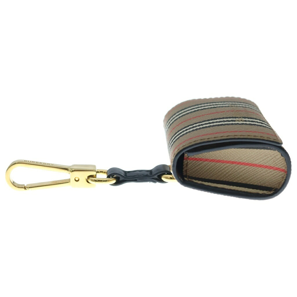 BURBERRY(バーバリー) アイコンストライプ Eキャンバス AirPods Proケース イヤホンケース エアーポッズ アーカイブベージュ 8031539