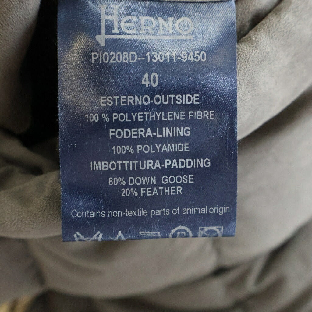 HERNO(ヘルノ) ダウン ジャケット アウター ポリエチレン グレー PI02082 レディース