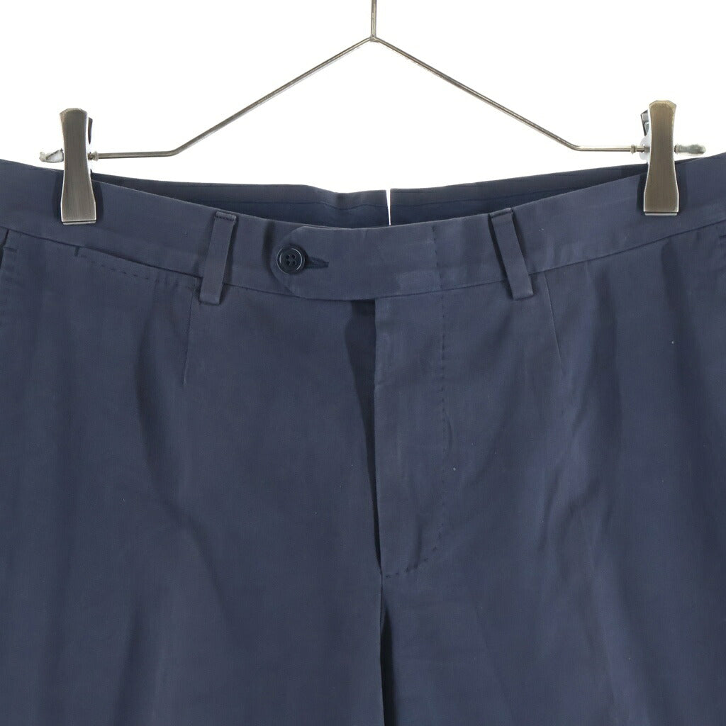 Ermenegildo Zegna(エルメネジルドゼニア) スラックス パンツ ネイビー コットン 04F200