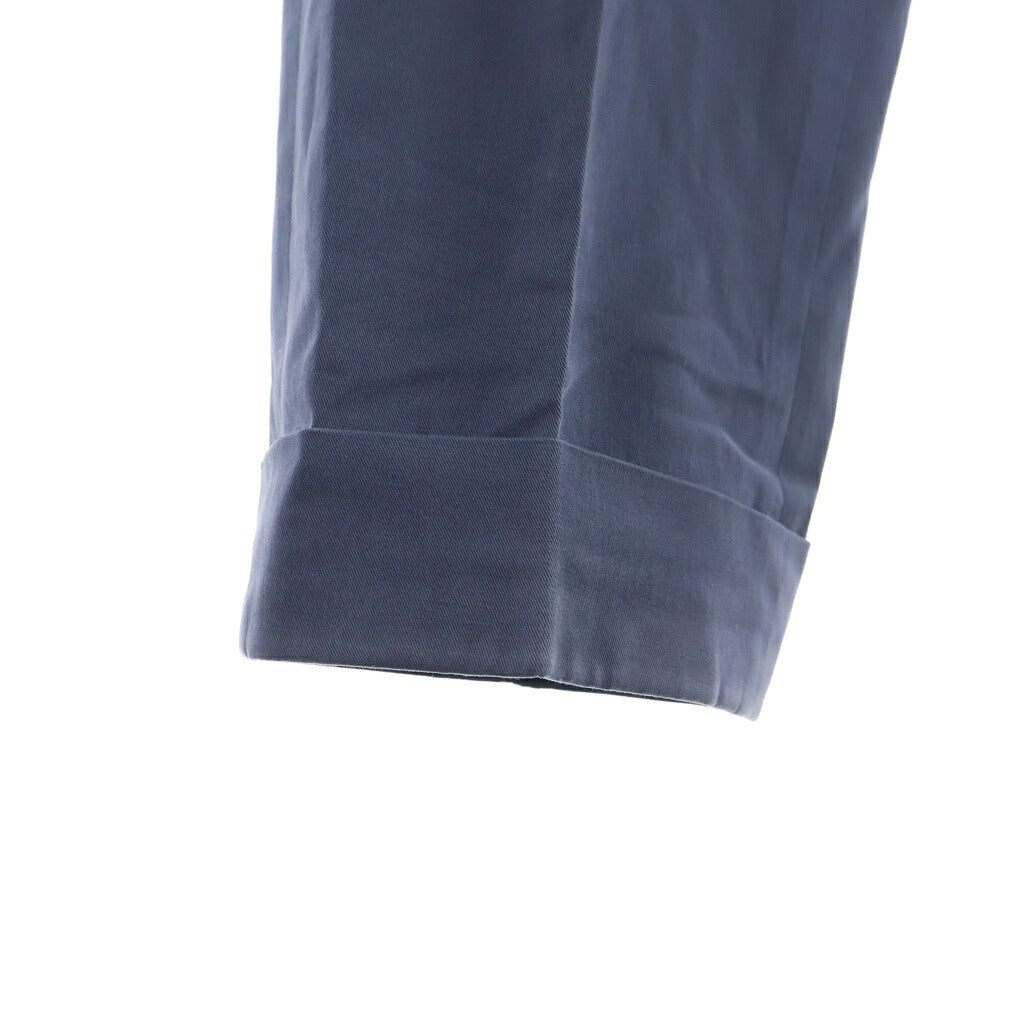 Ermenegildo Zegna(エルメネジルドゼニア) スラックス パンツ ネイビー コットン 04F200