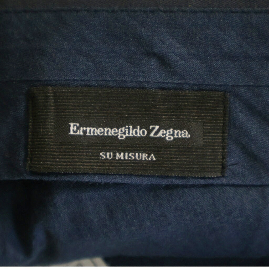 Ermenegildo Zegna(エルメネジルドゼニア) スラックス パンツ ネイビー コットン 04F200